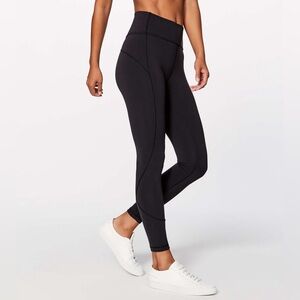 Flawed / LULULEMON In Movement 7/8 Tight Black Leggings Size 4